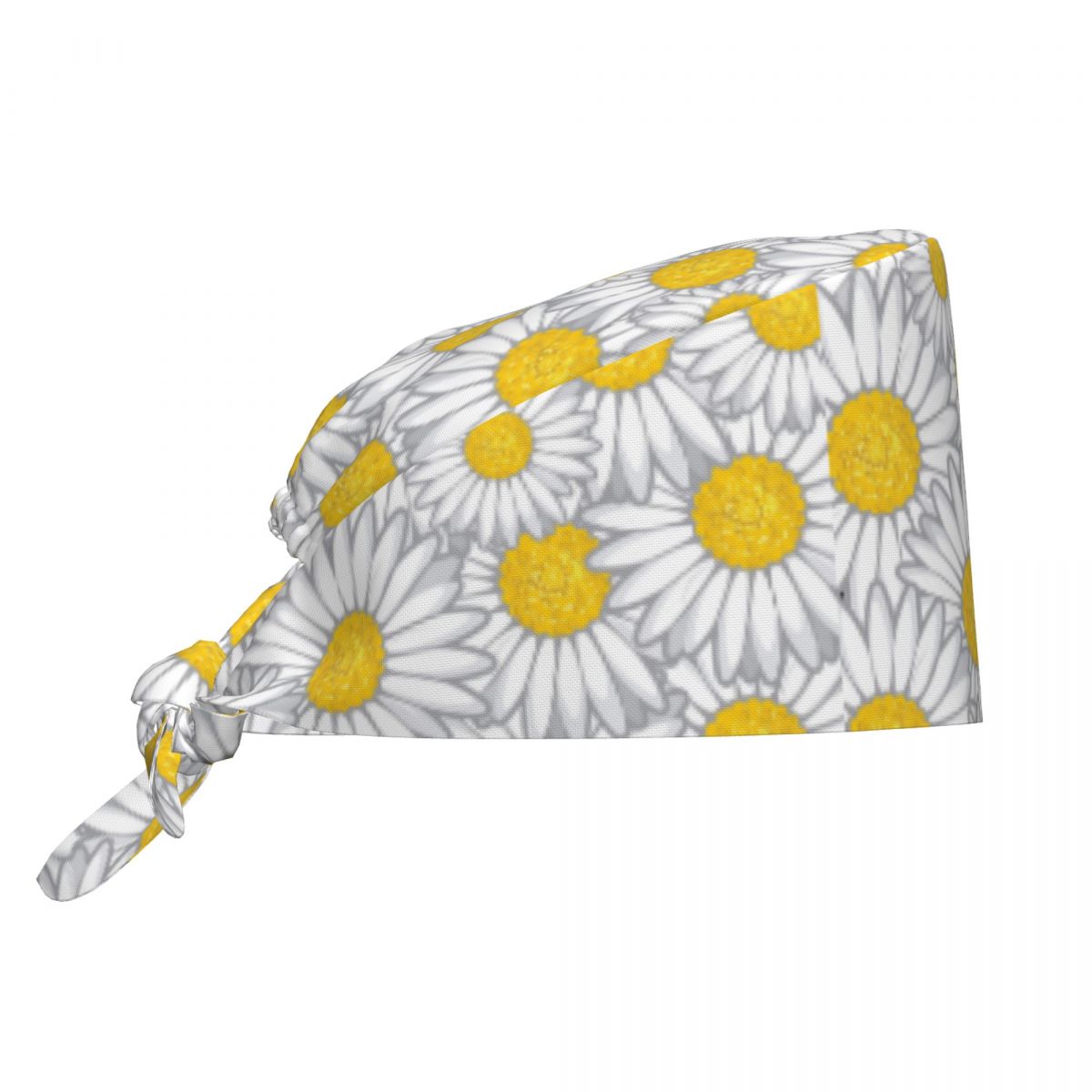 Women Accessories Vector - 작업용 스크럽 모자 데이지 꽃무늬 벡터