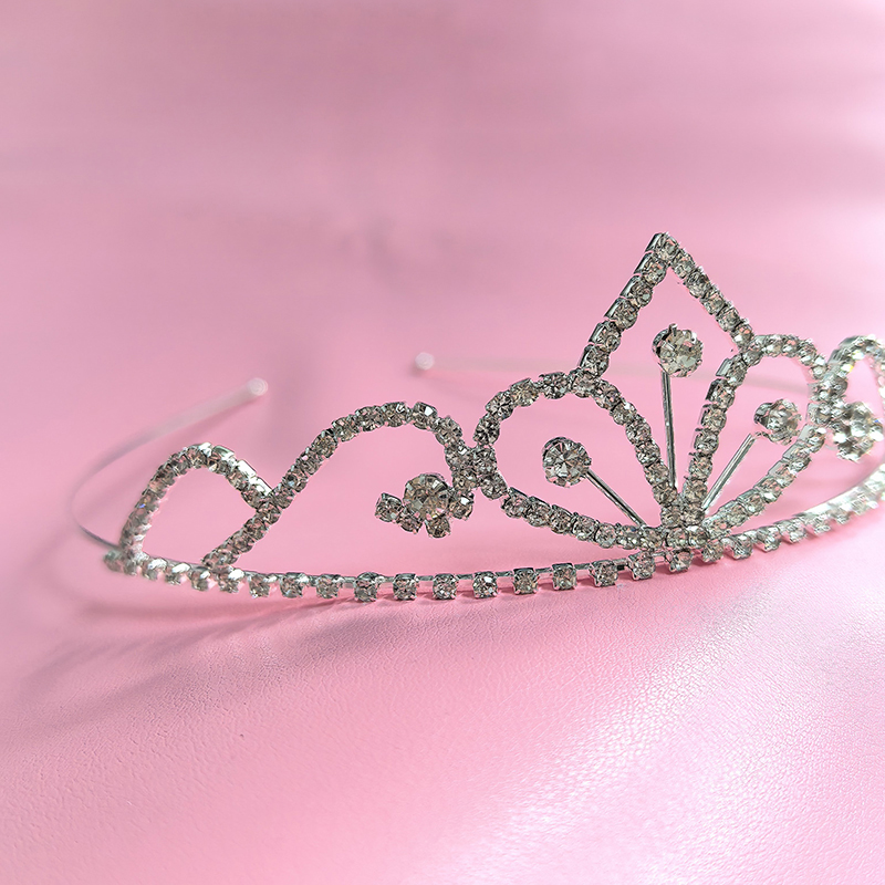 Women'S Wedding Accessories - 실버 컬러 라인스톤 신부 왕관 럭셔리