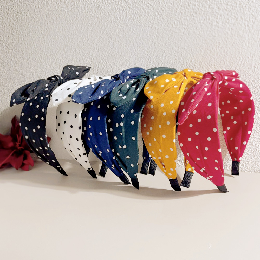 Women Accessories Wholesale China - Boho Dots 여성용 와이드 헤어 밴드
