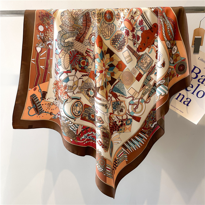 Silk Scarf Square - 2026 여성용 뉴 스퀘어 트윌 실크