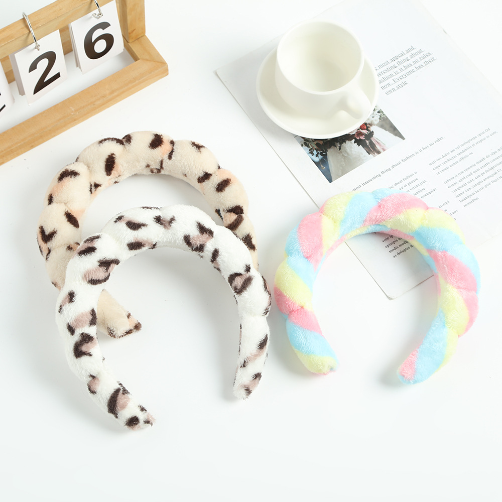 Women Accessories Online - 얼굴 세척을위한 스파 머리띠 손목 밴드