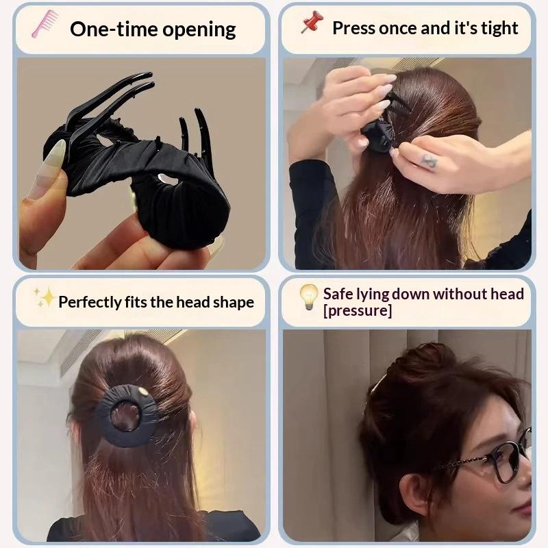 Women Accessories Sale - 핫세일-편안한 원형 플랫 헤어 클로 클립