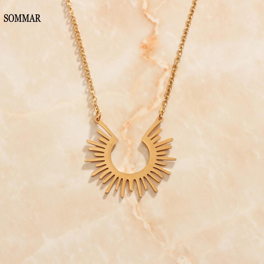 Women'S Accessories Online Shopping - SOMMAR 여성용 금도금 목걸이 및 펜던트,