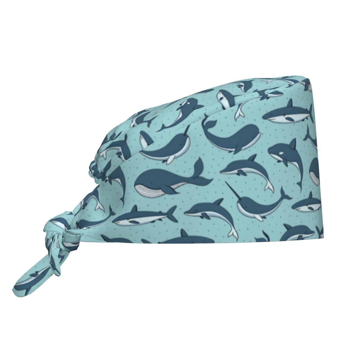 Women Accessories Vector - 간호사 모자 벡터 심리스 패턴, 고래