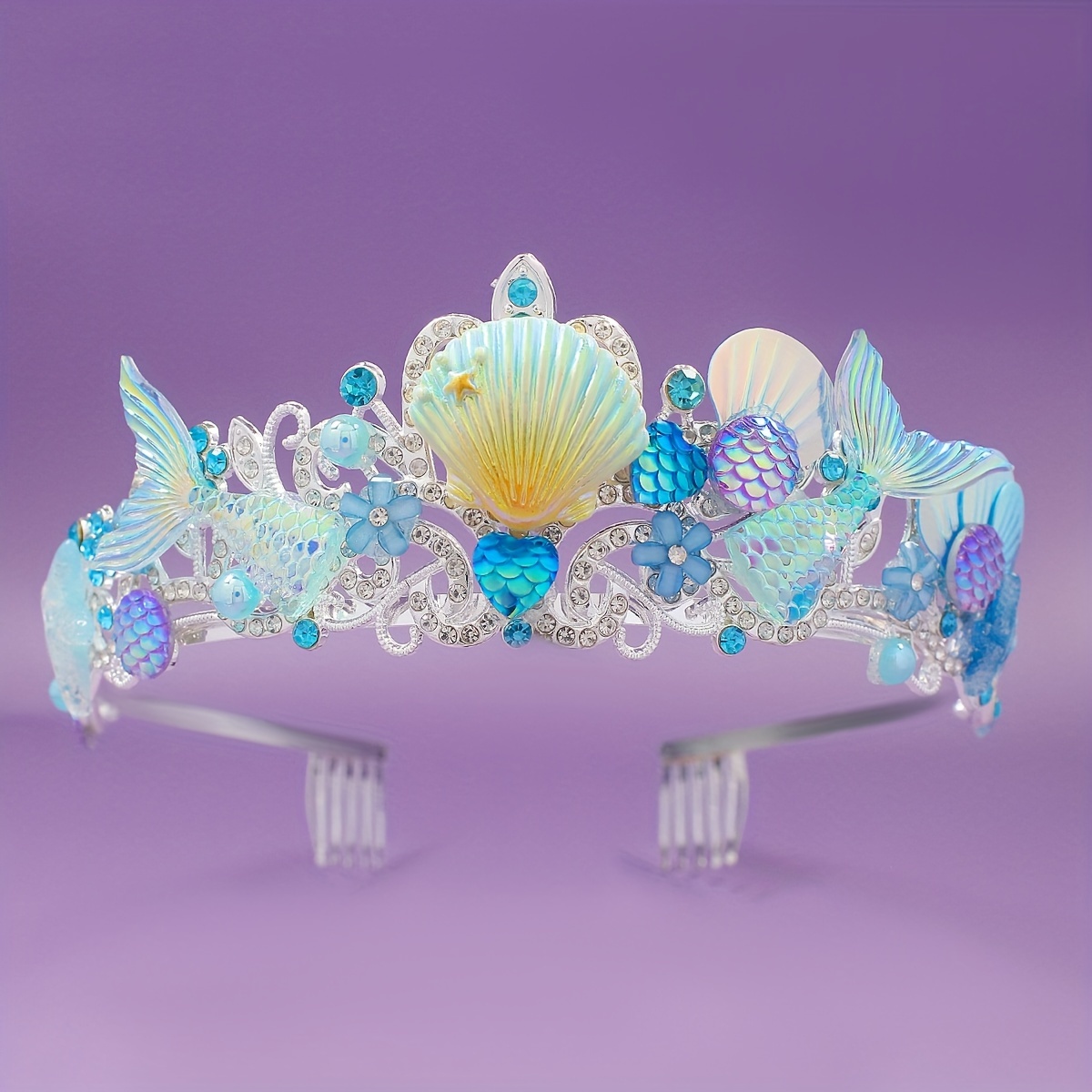 Women Accessories For Gift - 2025년 신상 인어 머리빗 왕관 오션