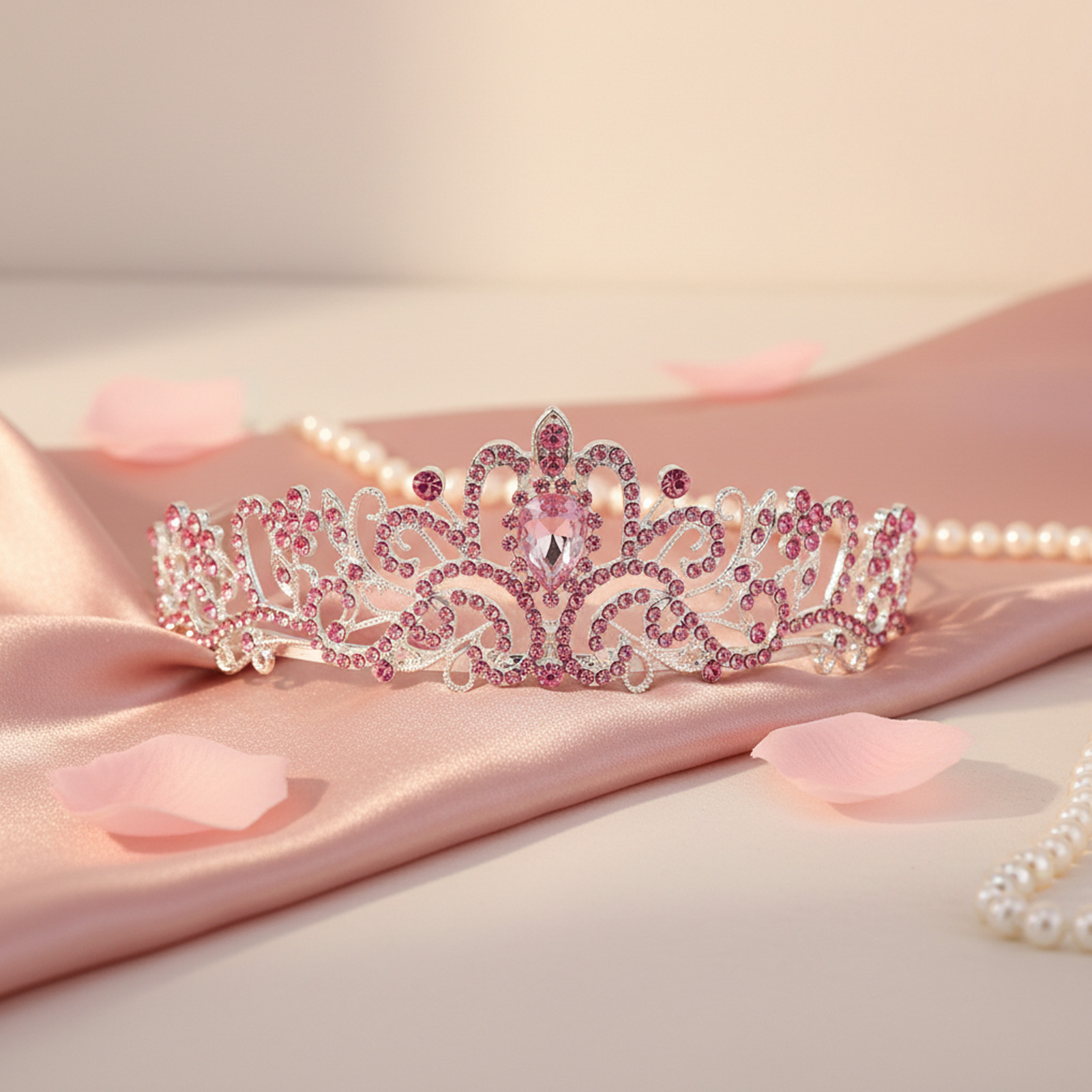 우아한 신부 왕관 반짝이는 라인스톤 티아라 신부 웨딩  - Women'S Wedding Accessories 리뷰 및 가격