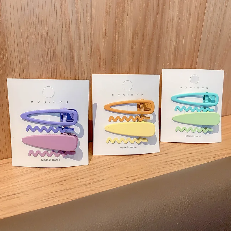 4 개/대 아이 디자이너 합금 헤어 클립 핀 여자 여자 - Women Accessories Wholesale China 리뷰 및 가격