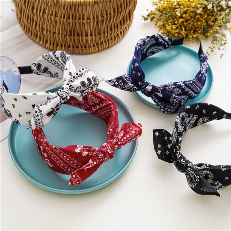 패션 코튼 캐슈 플라워 프린팅 소프트 와이드 헤어후프  - Women Accessories Wholesale China 리뷰 및 가격