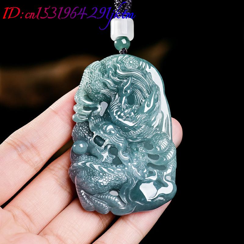천연 버마산 경옥 드래곤 펜던트 목걸이 럭셔리 주얼리  - Women Accessories For Gift 리뷰 및 가격