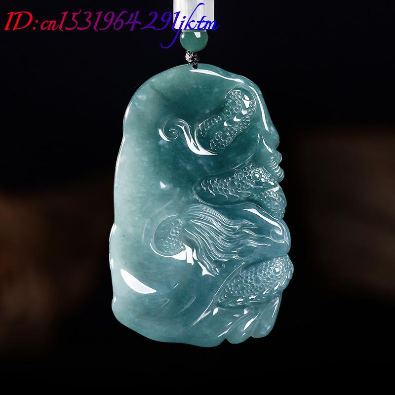 천연 버마산 경옥 드래곤 펜던트 목걸이 럭셔리 주얼리  - Women Accessories For Gift 리뷰 및 가격
