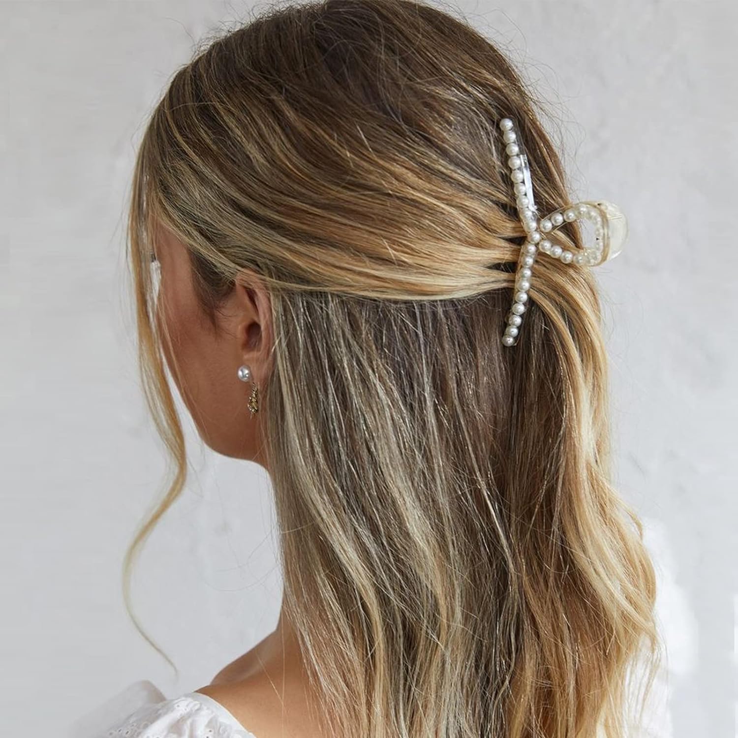 우아한 모조 진주 머리 발톱 클립 여성 패션 기하학 대 - Women Accessories Online 리뷰 및 가격