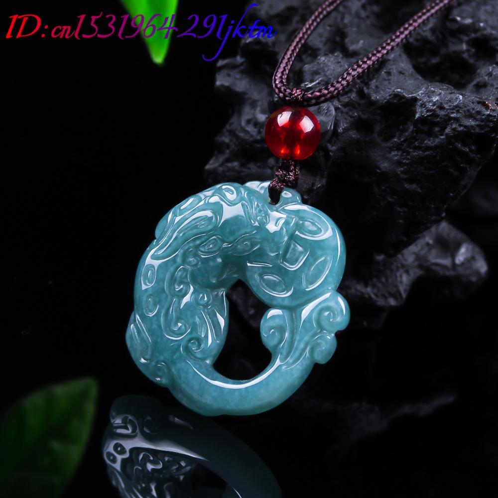 버마산 비취석 픽시우 펜던트 진짜 옥 고급 참 장식품  - Women Accessories For Gift 리뷰 및 가격