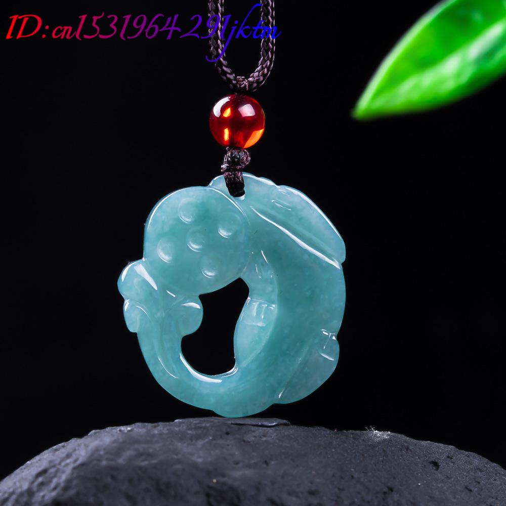 버마산 비취석 픽시우 펜던트 진짜 옥 고급 참 장식품  - Women Accessories For Gift 리뷰 및 가격
