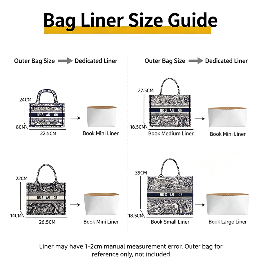 D북 토트백용 가방 정리함, 패션 선물 가방, 수납 보 - Women Accessories For Gift 리뷰 및 가격