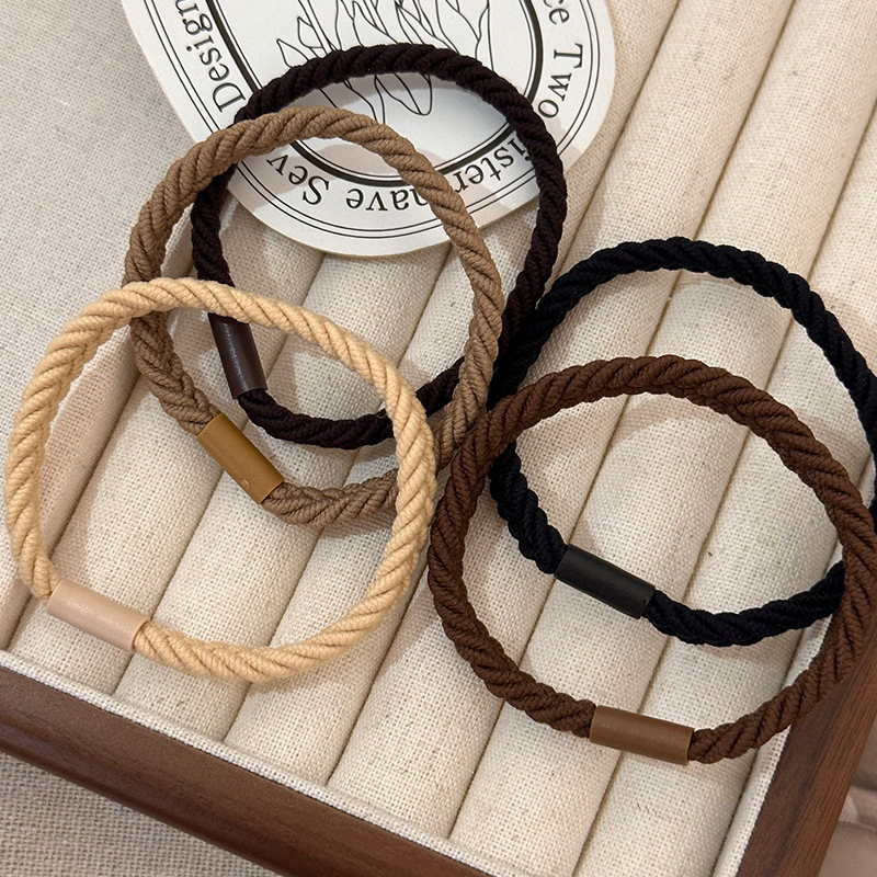1/5개 세트 탄성 고무줄 머리끈 여성용 소녀용 스크런 - Women Accessories Online 리뷰 및 가격