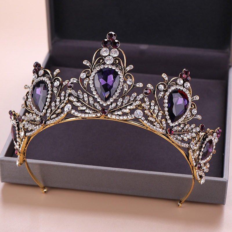 우아한 크라운 헤드피스 바로크 빈티지 티아라 웨딩 신부 - Women'S Wedding Accessories 리뷰 및 가격