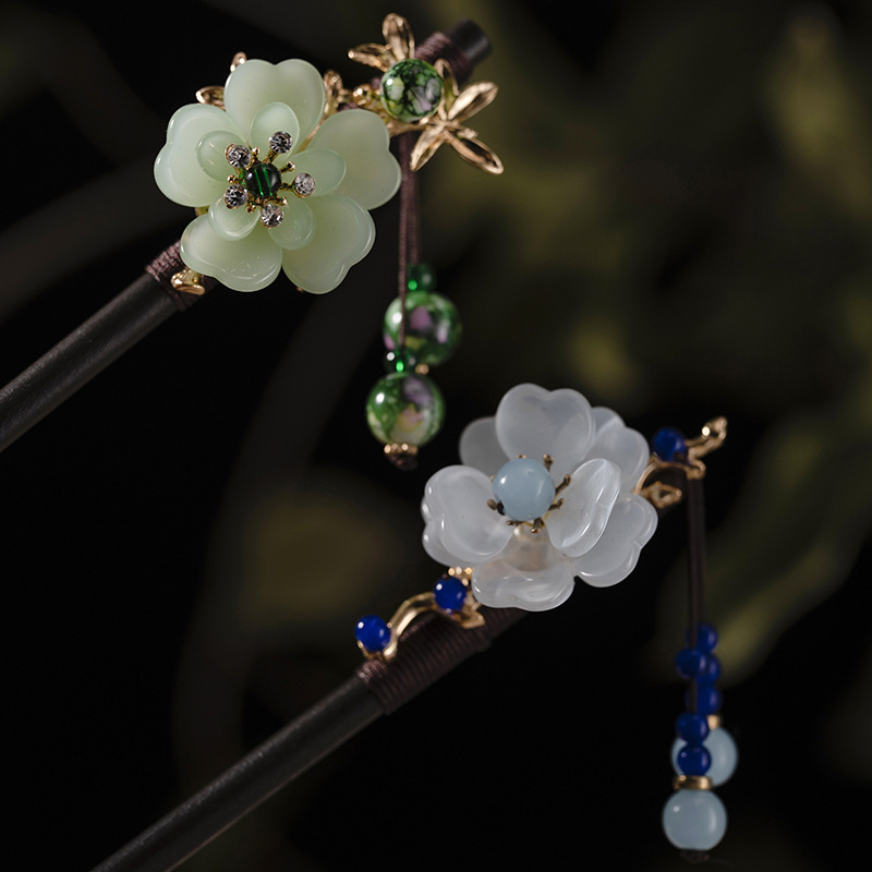 여성을위한 1Pc 나무 머리핀 머리 장식 중국 스타일  - Women Accessories Shop 리뷰 및 가격