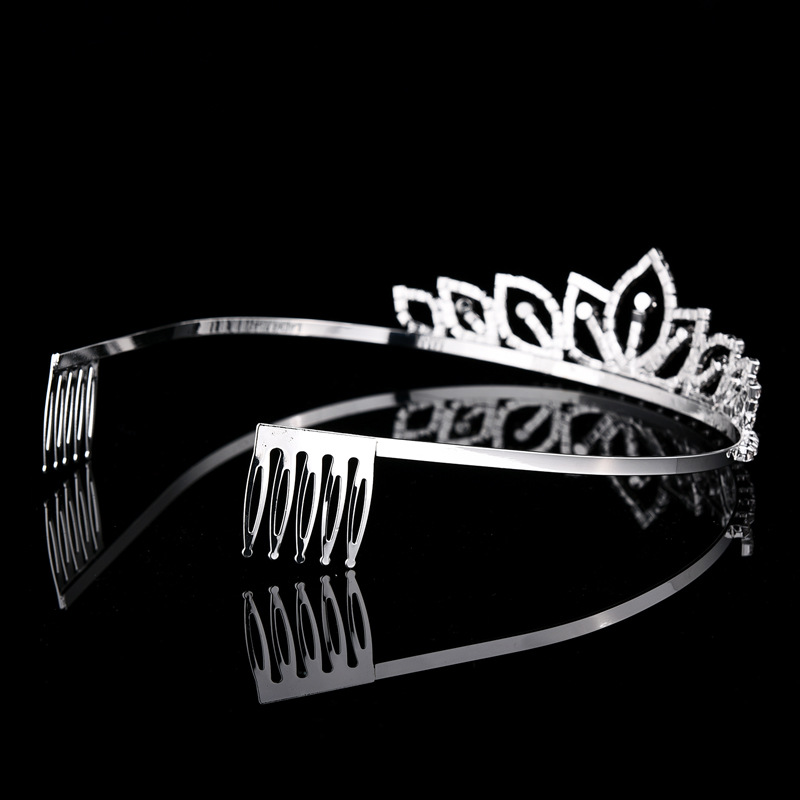 실버 컬러 스파클링 라인스톤 크라운 신부 티아라 웨딩  - Women'S Wedding Accessories 리뷰 및 가격
