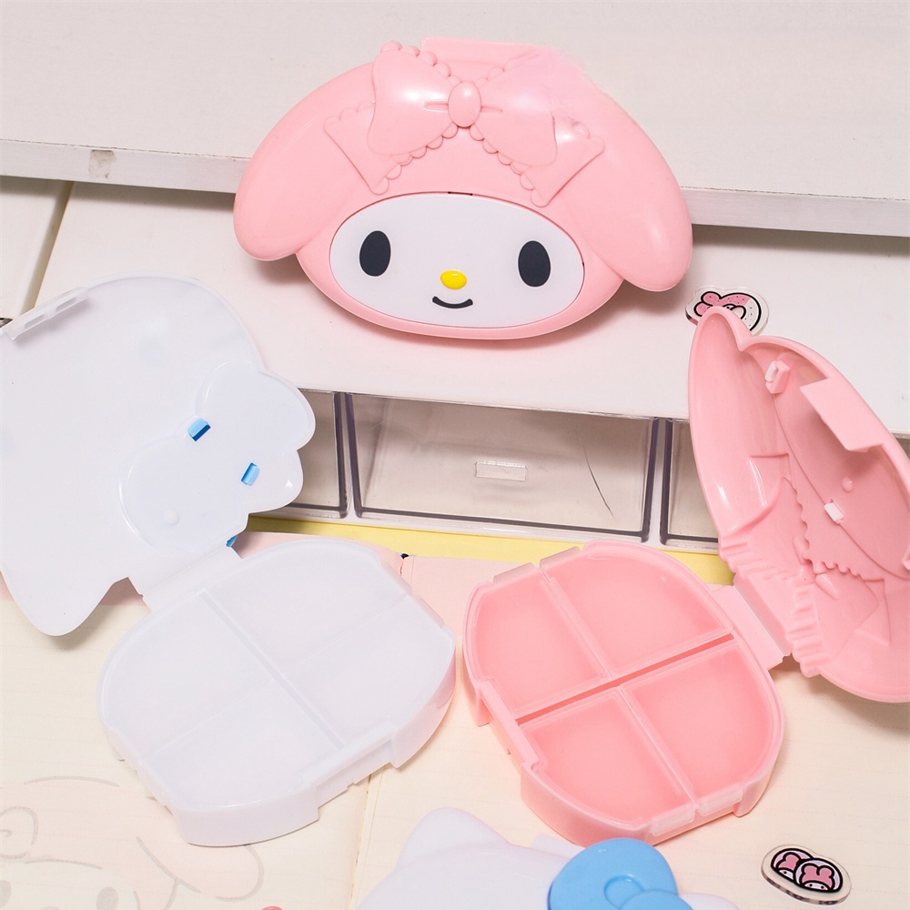 정품 산리오 헬로 키티 마이 멜로디 알약 상자 휴대용  - Women Accessories List 리뷰 및 가격