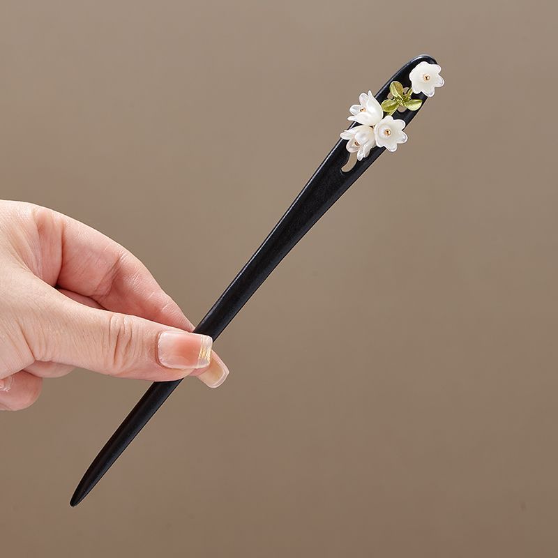 은방울꽃 잎사귀 모양의 모조 진주 롱 프린지 아크릴 헤 - Pearl Hair Pin 리뷰 및 가격