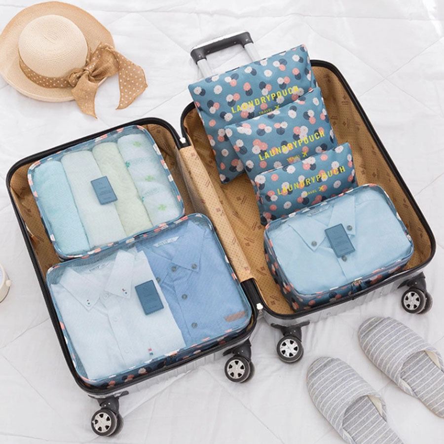 6pcs 여행 주최자 저장 가방 휴대용 여행 가방 주최 - Women Accessories List 리뷰 및 가격