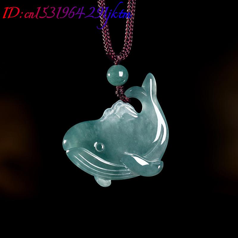 천연 버마산 비취 고래 펜던트 목걸이 액세서리 진짜 옥 - Women Accessories For Gift 리뷰 및 가격