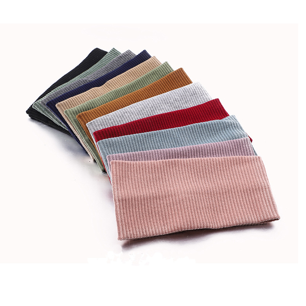 여성 솔리드 컬러 머리띠 요가 뜨개질 탄성 헤어 밴드  - Women Accessories Online 리뷰 및 가격