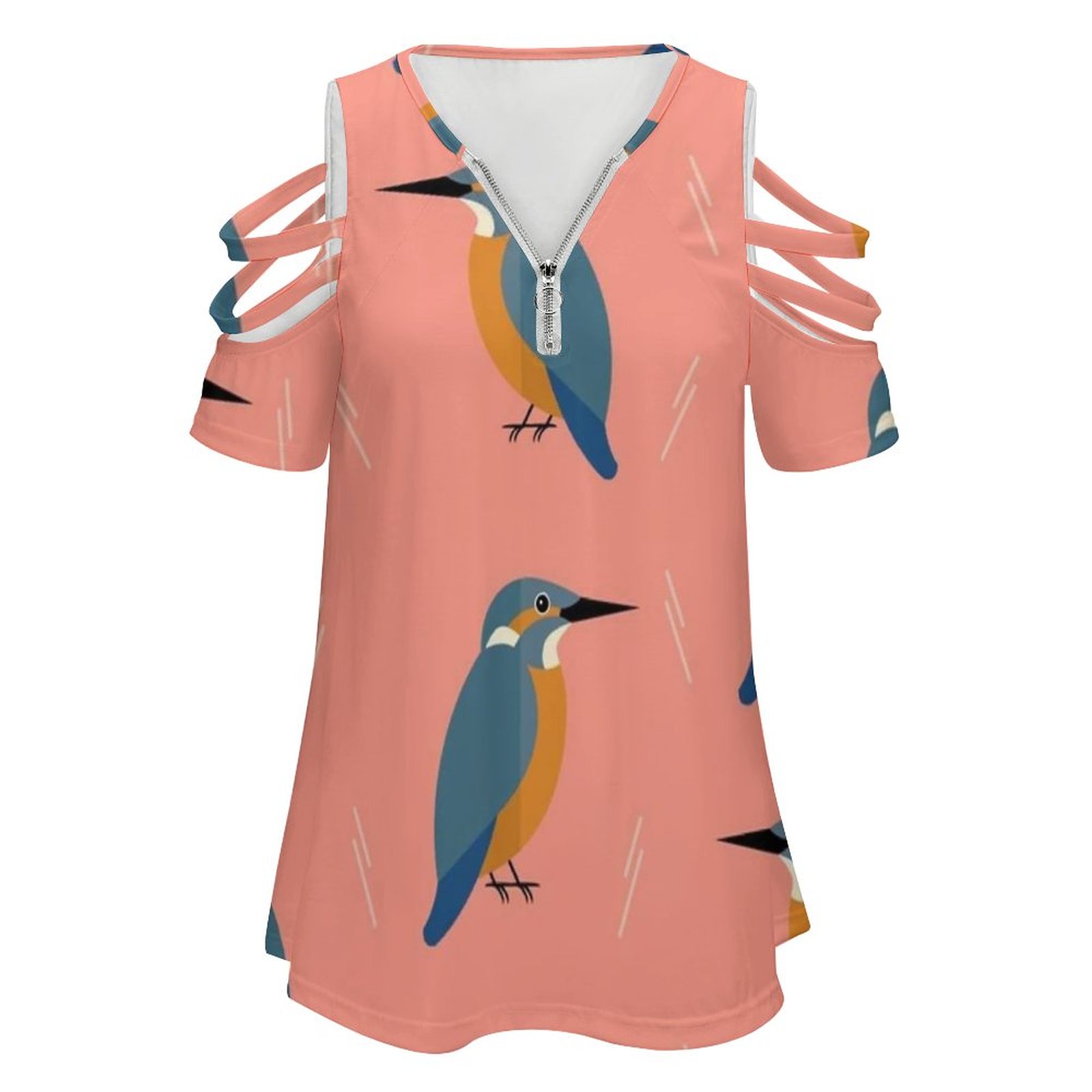 Kingfishers 여성용 반팔 셔츠, 그래픽 디자인 - Women Accessories Vector 리뷰 및 가격