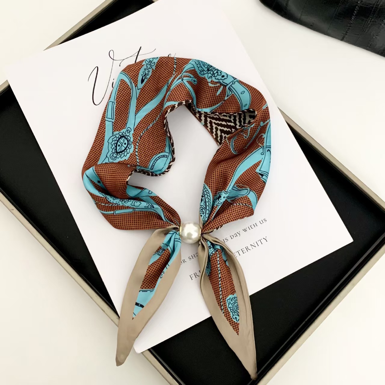한국 스타일 우아한 진주 자석 스카프 여성 여름 다용도 - Women'S Accessories For Neck 리뷰 및 가격