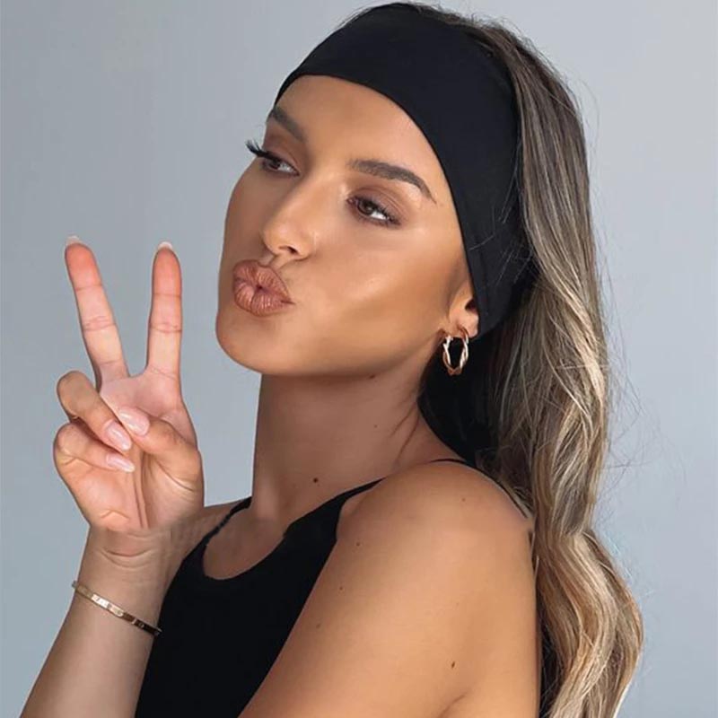 여성용 다채로운 탄성 머리띠, 스포츠 헤어 밴드, 메이 - Women Accessories Online 리뷰 및 가격