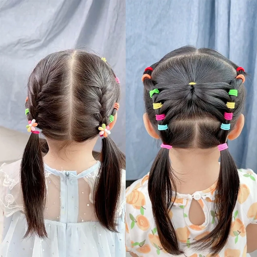 여성 소녀용 고탄력 고무줄 50개 블랙 헤어 타이 어린 - Women Accessories Wholesale China 리뷰 및 가격