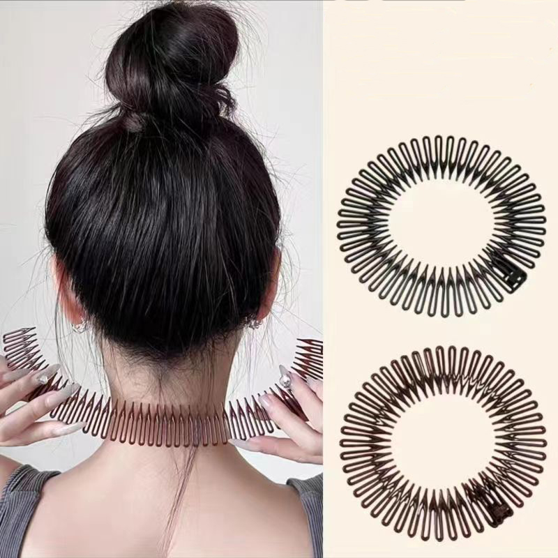 플라스틱 전체 원형 스트레치 유연한 빗 여자 여자 치아 - Women Accessories Wholesale China 리뷰 및 가격