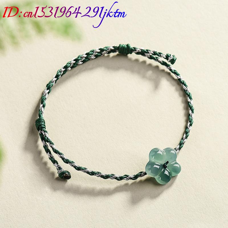 버마산 경옥 꽃 팔찌 천연 옥 참 장식 패션 액세서리  - Women Accessories For Gift 리뷰 및 가격
