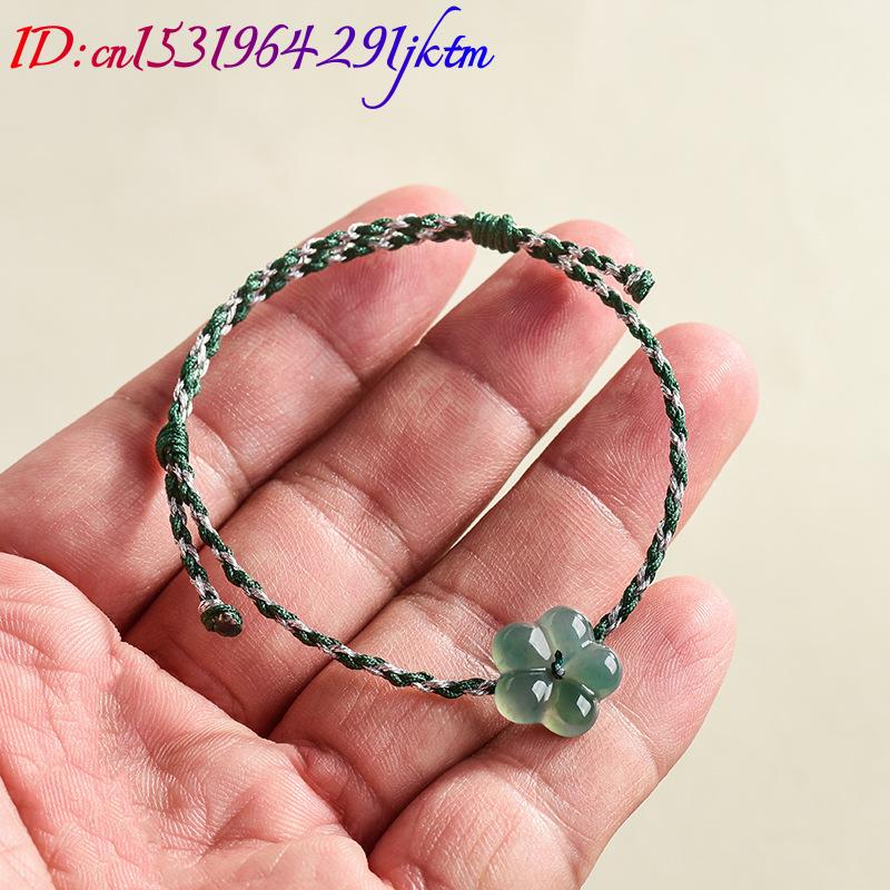 버마산 경옥 꽃 팔찌 천연 옥 참 장식 패션 액세서리  - Women Accessories For Gift 리뷰 및 가격