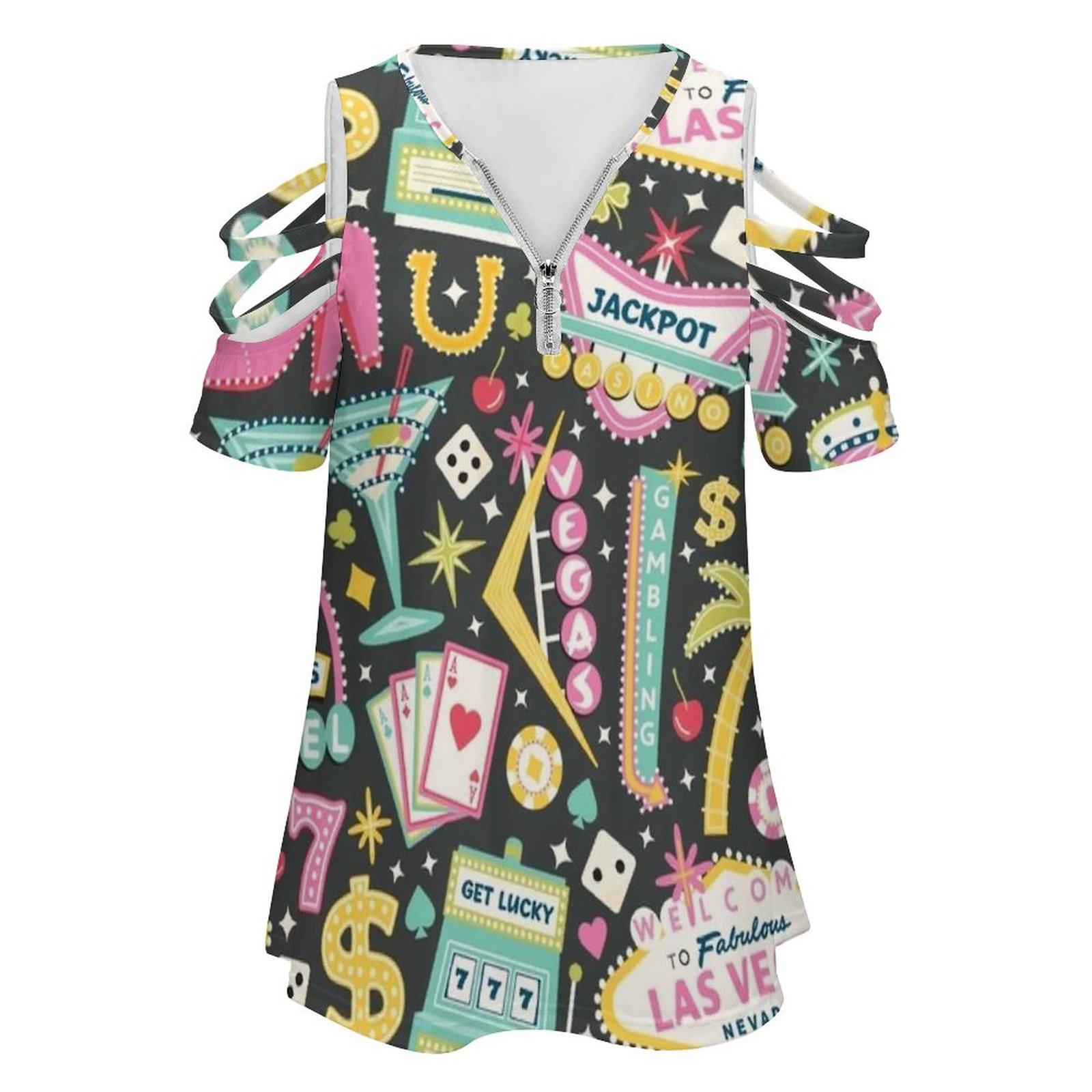 Viva Las Vegas 여성용 티셔츠, 꽃무늬 프린 - Women Accessories Vector 리뷰 및 가격