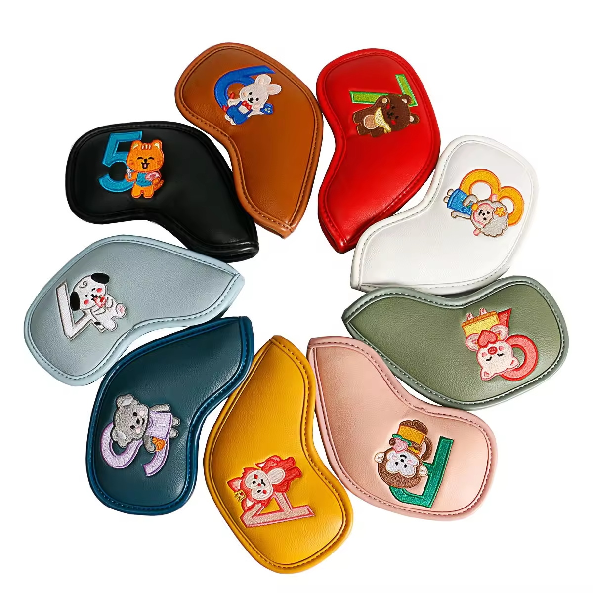9Pcs 귀여운 만화 동물 골프 아이언 헤드 커버, P - Women Accessories For Gift 리뷰 및 가격