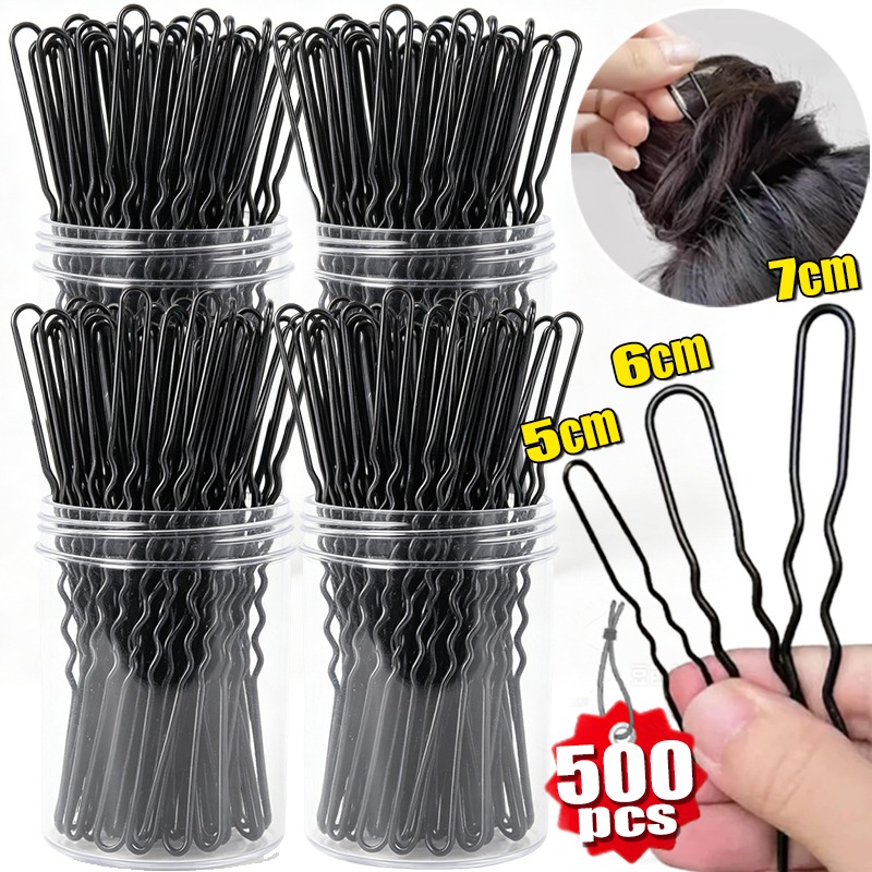 U자형 헤어핀 스트레이트 헤어 클립 블랙 투명 헤어스타 - Women Accessories Wholesale China 리뷰 및 가격