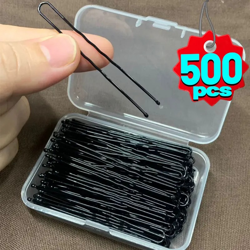 U자형 헤어핀 스트레이트 헤어 클립 블랙 투명 헤어스타 - Women Accessories Wholesale China 리뷰 및 가격
