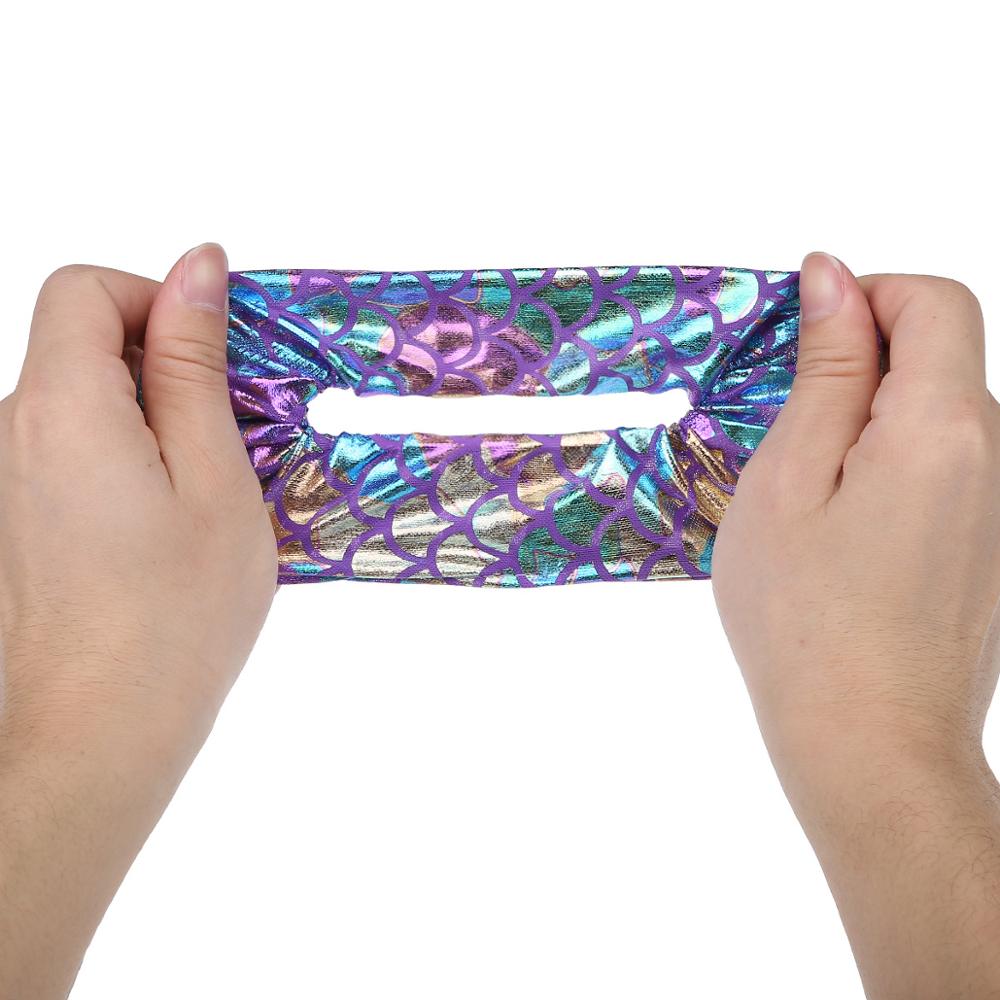 컬러 레이저 천 부티크 인어 린 대장 포니 테일 탄성  - Women Accessories Sale 리뷰 및 가격
