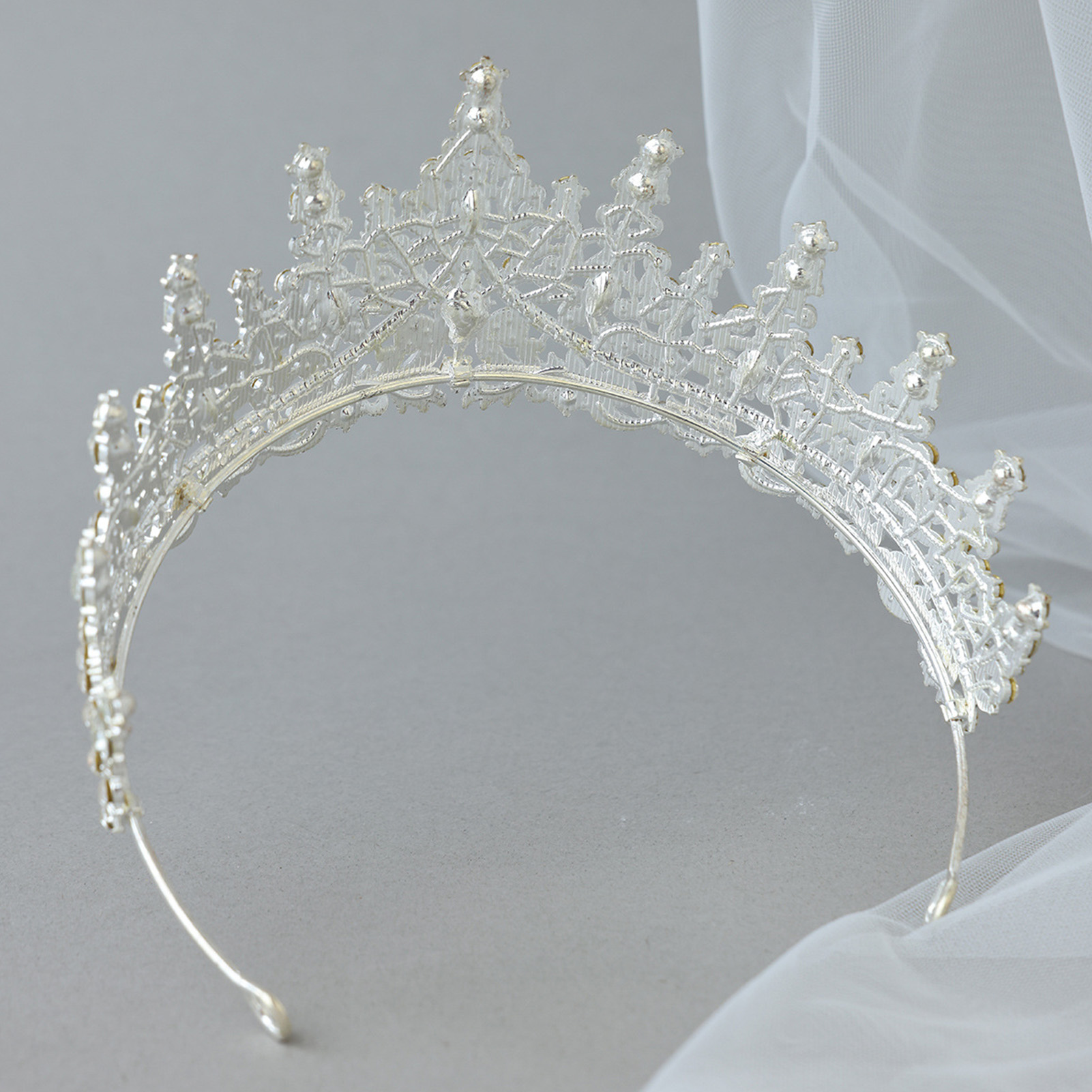 신부 머리 장식 웨딩 예식용 반짝이는 라인스톤 크라운  - Women'S Wedding Accessories 리뷰 및 가격
