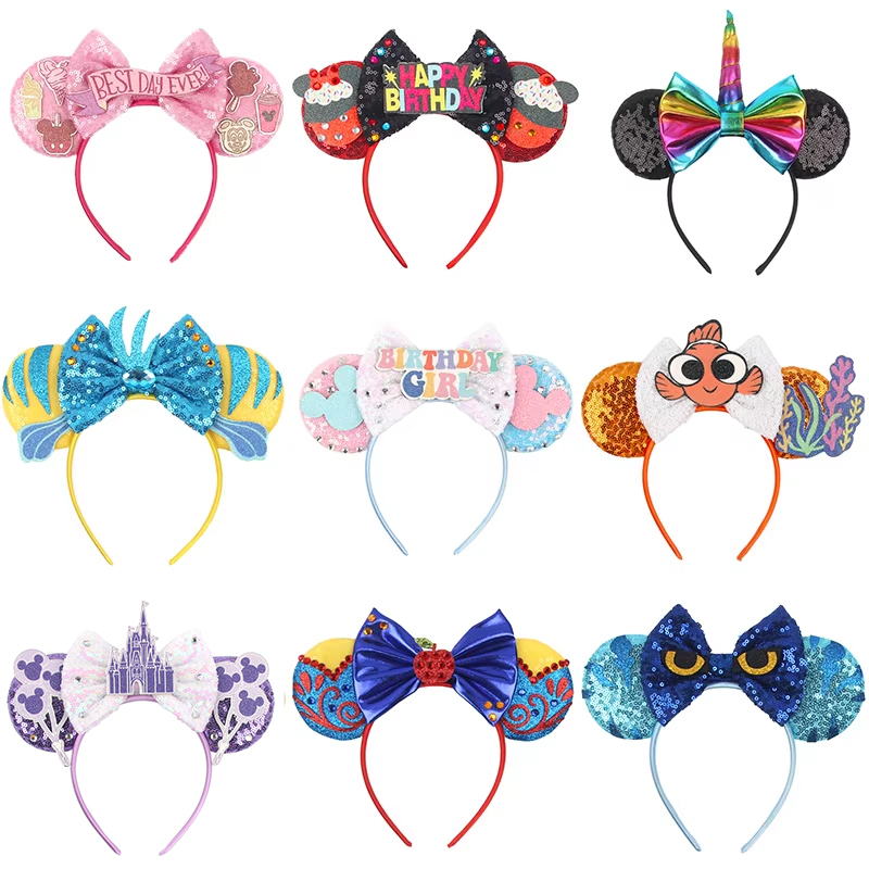 디즈니 도매 귀 머리띠 생일 미키 마우스 헤어밴드 어린 - Women Accessories Wholesale China 리뷰 및 가격