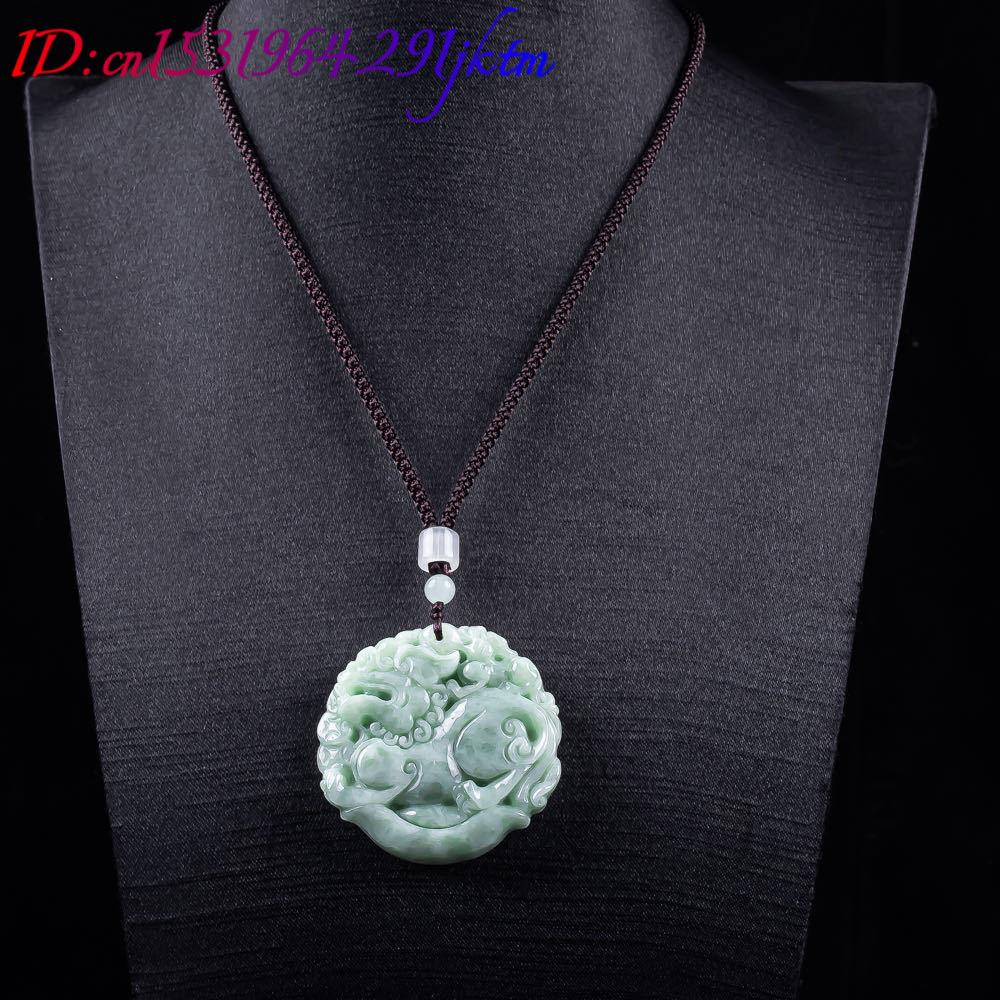천연 미얀마 경옥 픽시우 펜던트 목걸이 조각된 부적 패 - Women Accessories For Gift 리뷰 및 가격